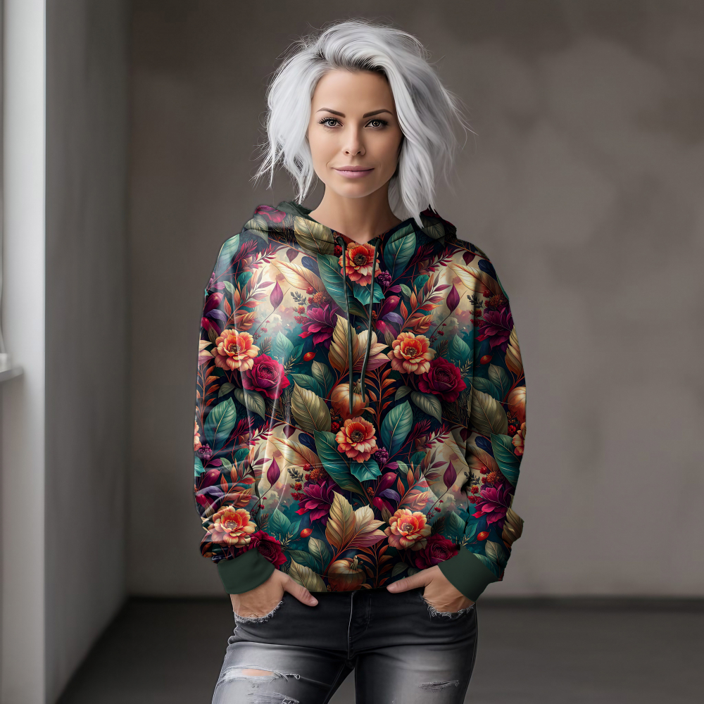 Stoff des Monats: Autumn Glow - Eigenproduktion von Graustufen-Stoffe